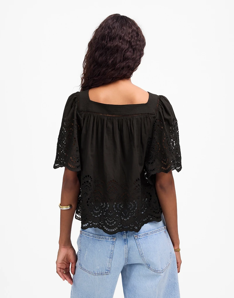 Flutter-Sleeve Top | Madewell