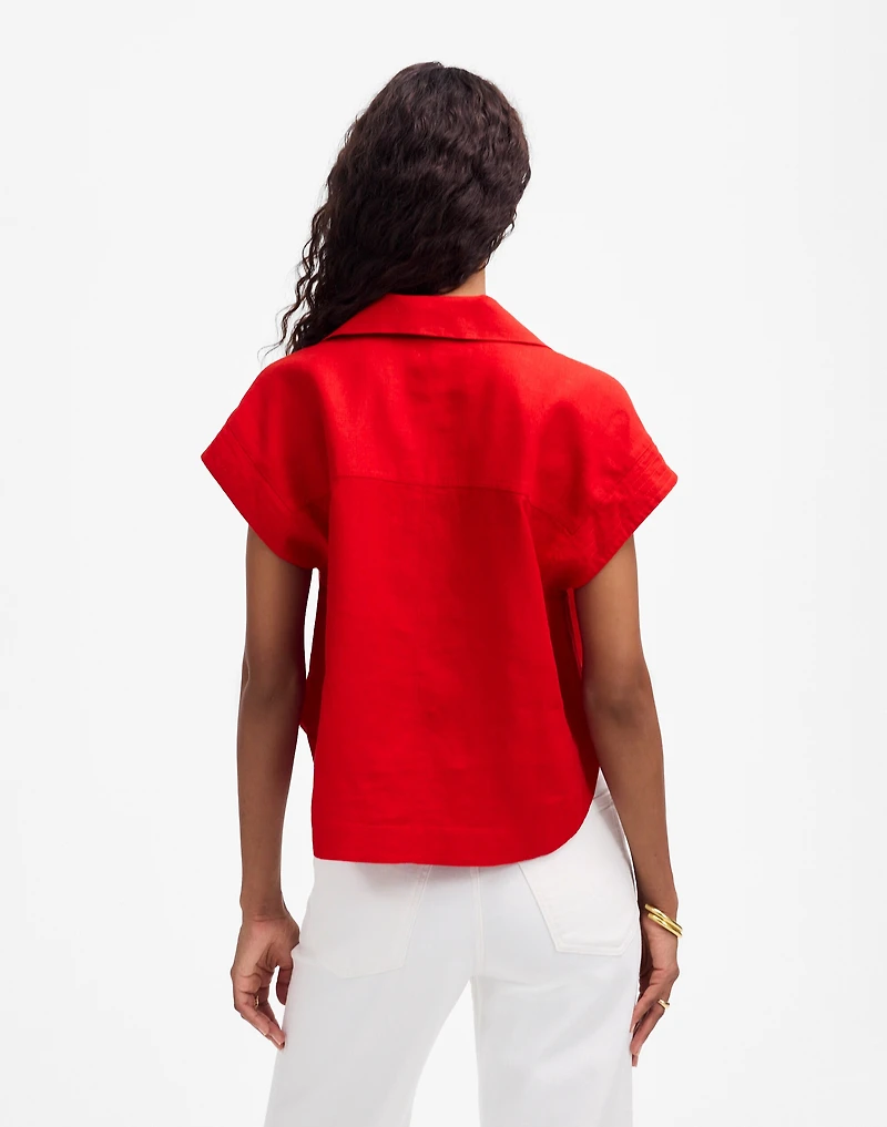 Resort-Collar Shirt 100% Linen | Madewell