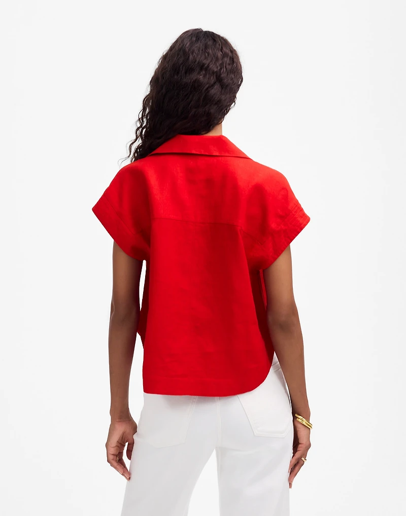 Resort-Collar Shirt 100% Linen | Madewell