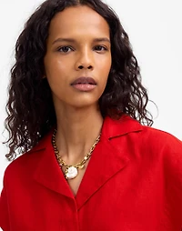 Resort-Collar Shirt 100% Linen | Madewell