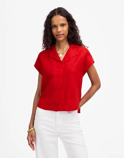 Resort-Collar Shirt 100% Linen | Madewell