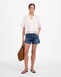 Embroidered Lace Button-Up Shirt | Madewell