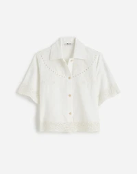 Embroidered Lace Button-Up Shirt | Madewell