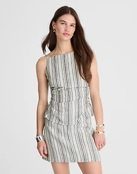 Single-Pleat Linen Mini Skirt | Madewell
