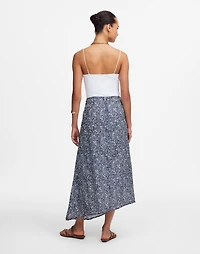 Ruched Asymmetric Midi Skirt | Madewell