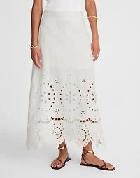 Eyelet-Embroidered Maxi Skirt | Madewell