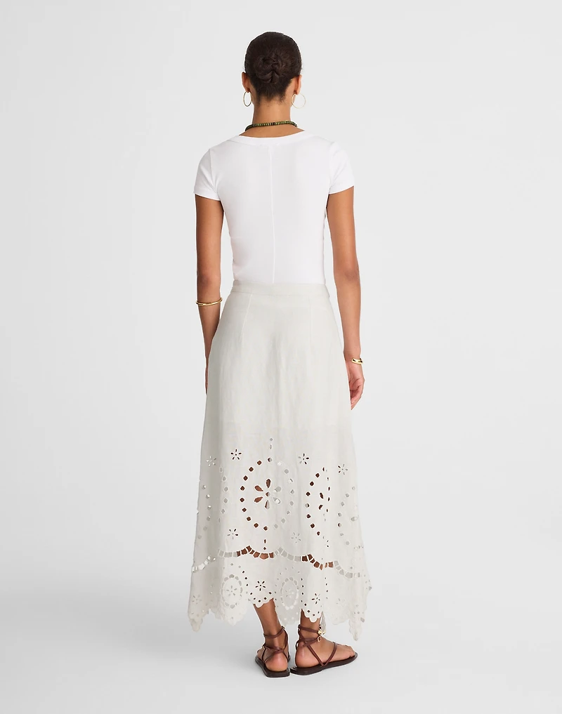Eyelet-Embroidered Maxi Skirt | Madewell
