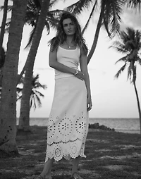 Eyelet-Embroidered Maxi Skirt | Madewell
