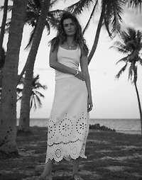 Eyelet-Embroidered Maxi Skirt | Madewell
