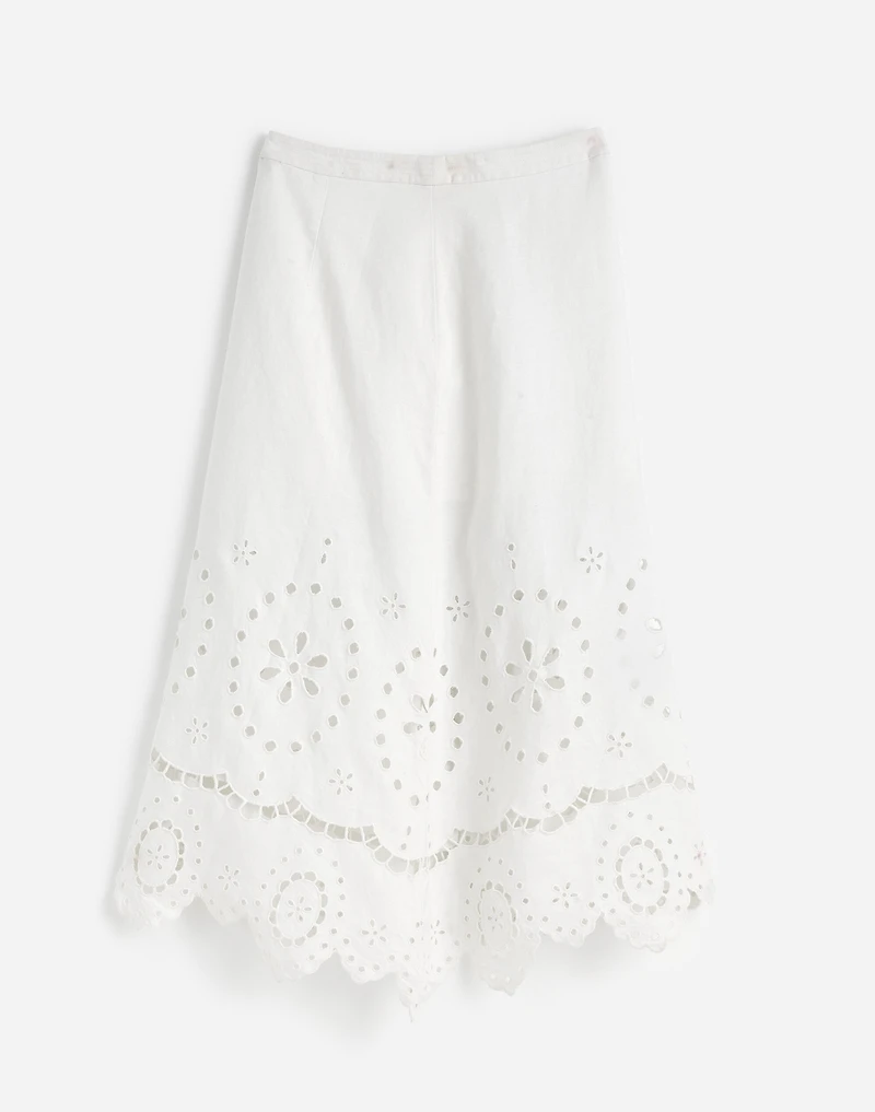 Eyelet-Embroidered Maxi Skirt | Madewell