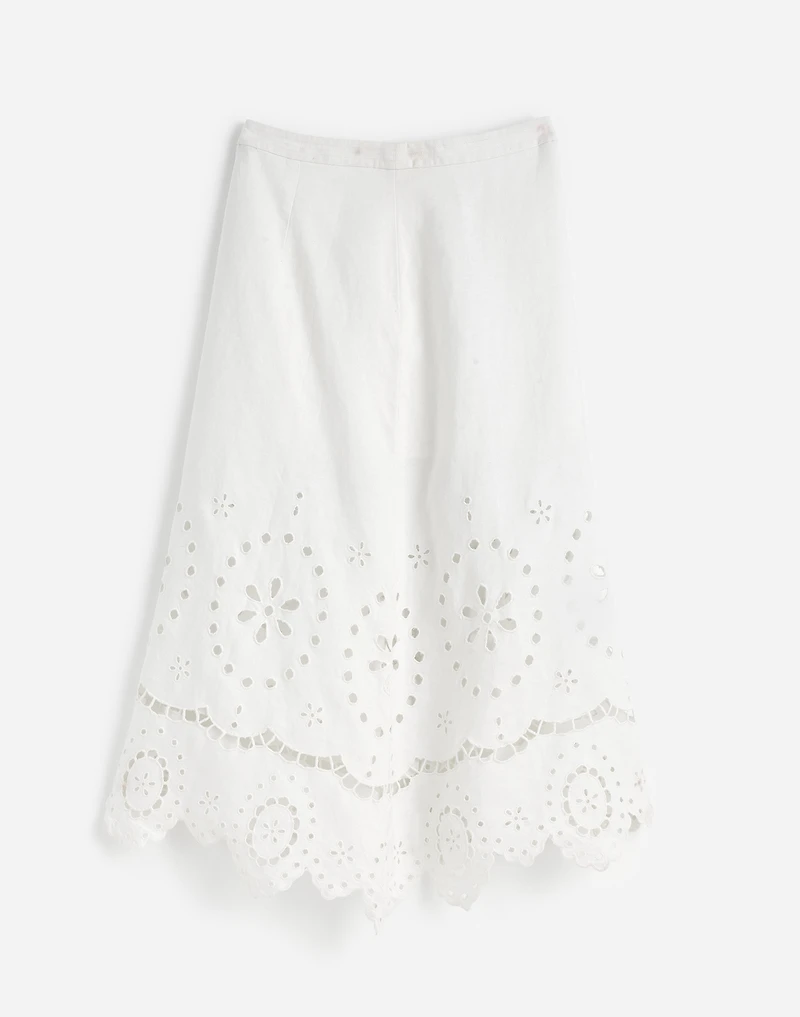 Eyelet-Embroidered Maxi Skirt | Madewell