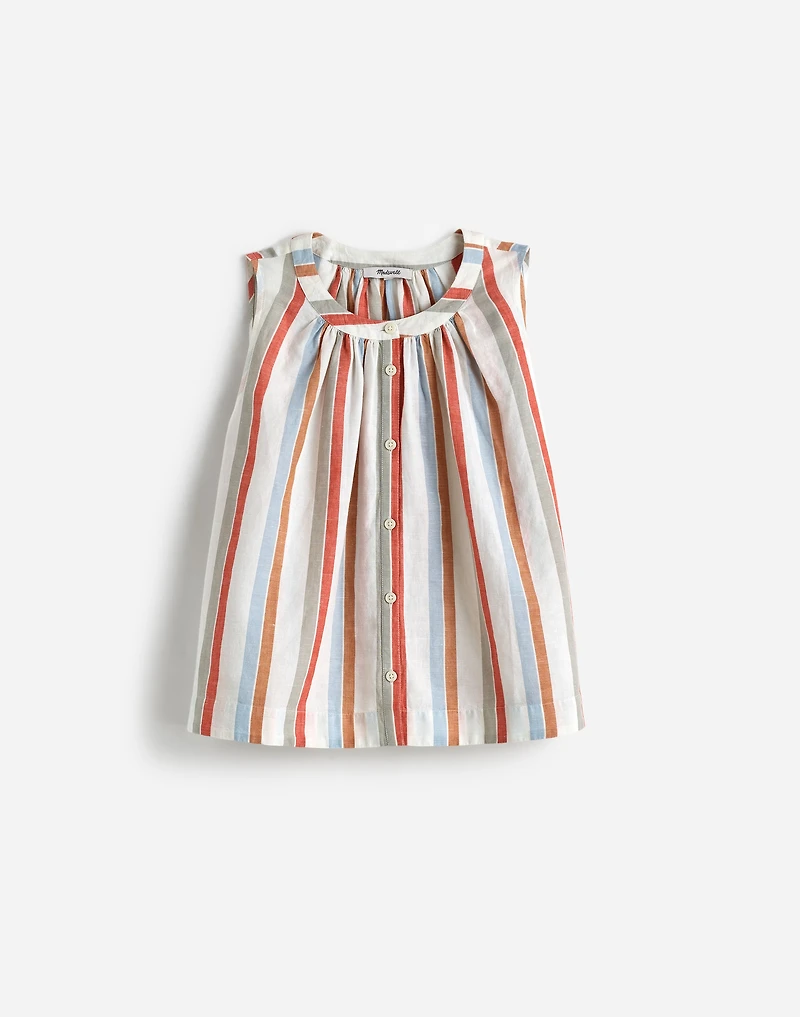 Button-Front Tank Linen-Cotton | Madewell