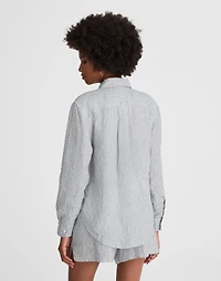 Striped Button-Up Shirt 100% Linen | Madewell