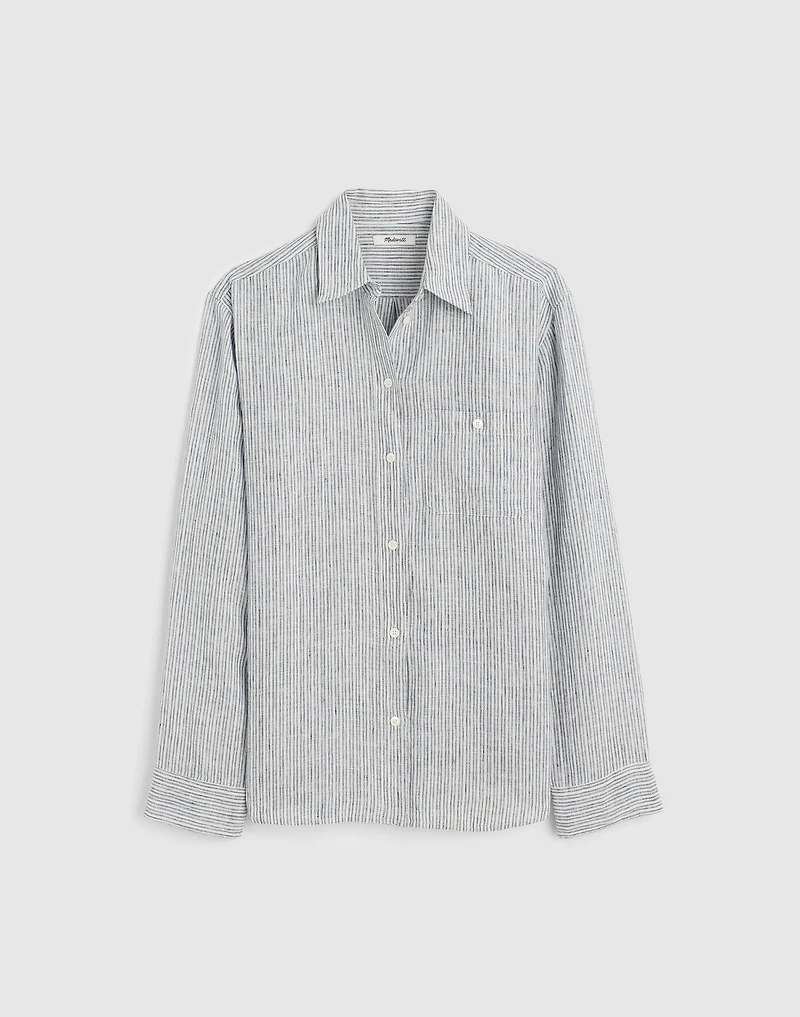 Striped Button-Up Shirt 100% Linen | Madewell