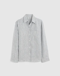 Striped Button-Up Shirt 100% Linen | Madewell