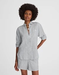 Striped Button-Up Shirt 100% Linen | Madewell