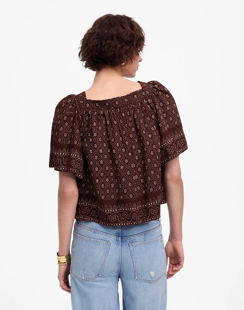 Flutter-Sleeve Top | Madewell