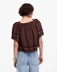 Flutter-Sleeve Top | Madewell