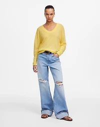Cashmere U-Neck Pullover | Madewell