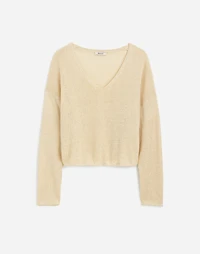 Linen V-Neck Sweater | Madewell