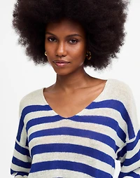 Linen V-Neck Sweater | Madewell