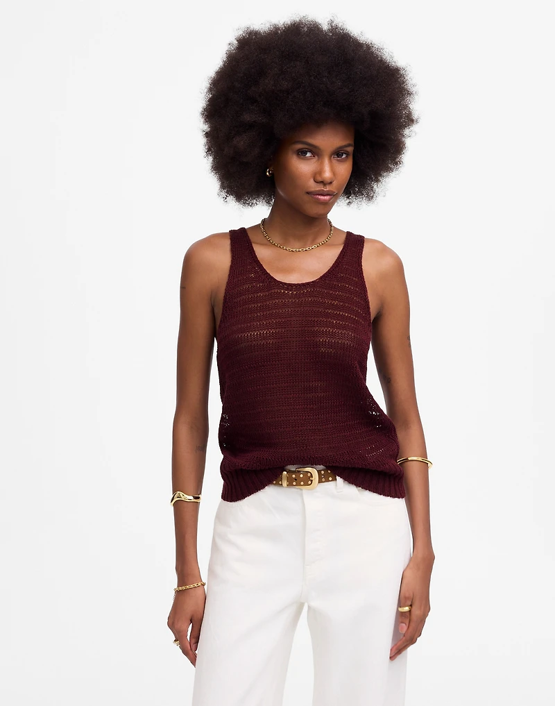 Linen Sweater Tank | Madewell