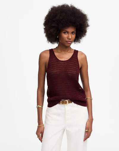 Linen Sweater Tank | Madewell