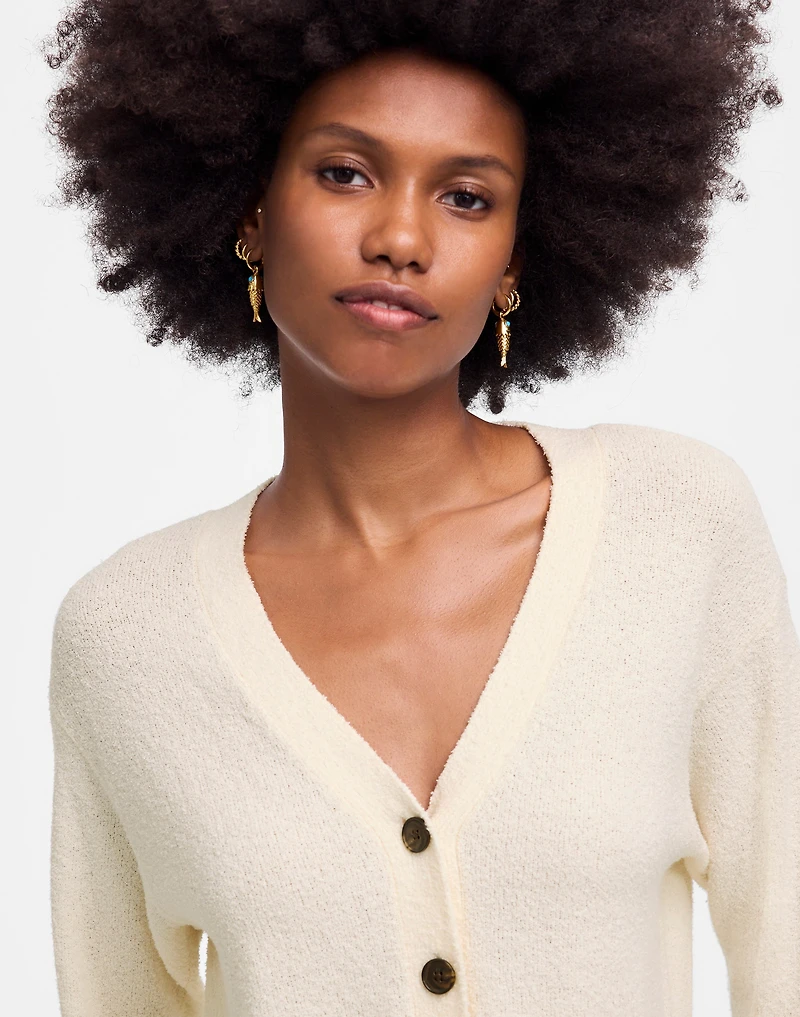 Bouclé-Knit Cardigan | Madewell