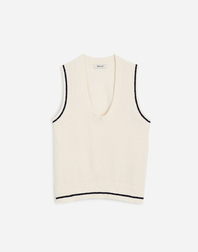 Bouclé-Knit Sweater Tank