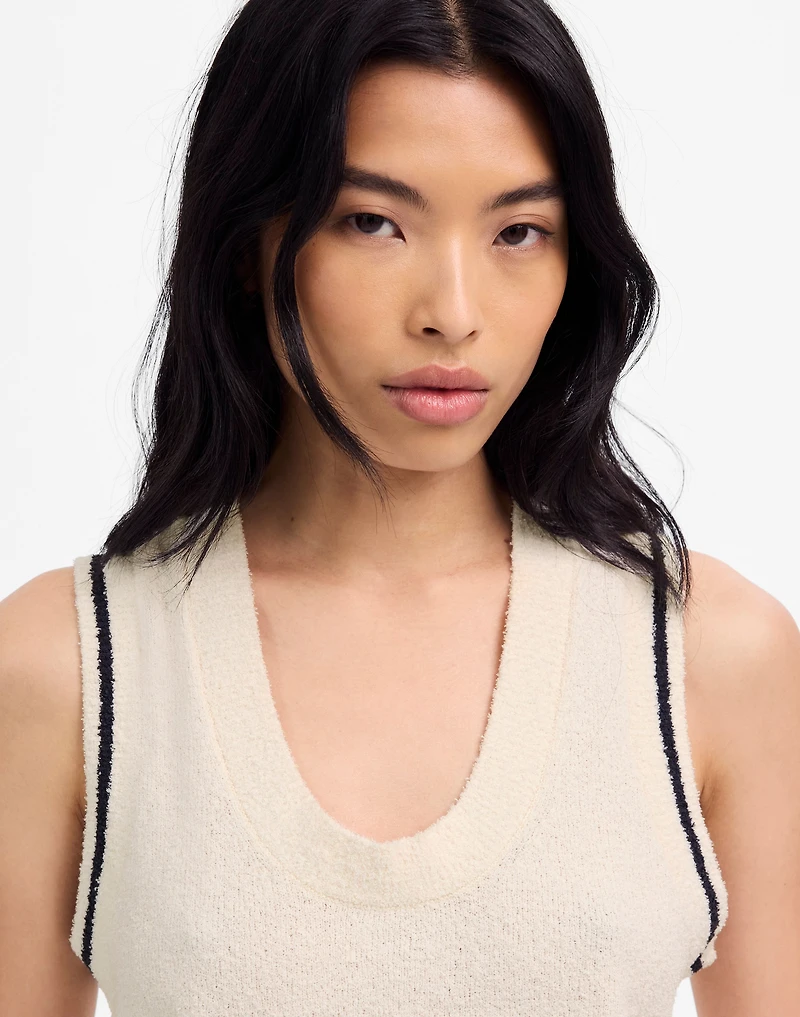 Bouclé-Knit Sweater Tank