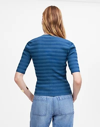 Henley Sweater Tee Stripe | Madewell