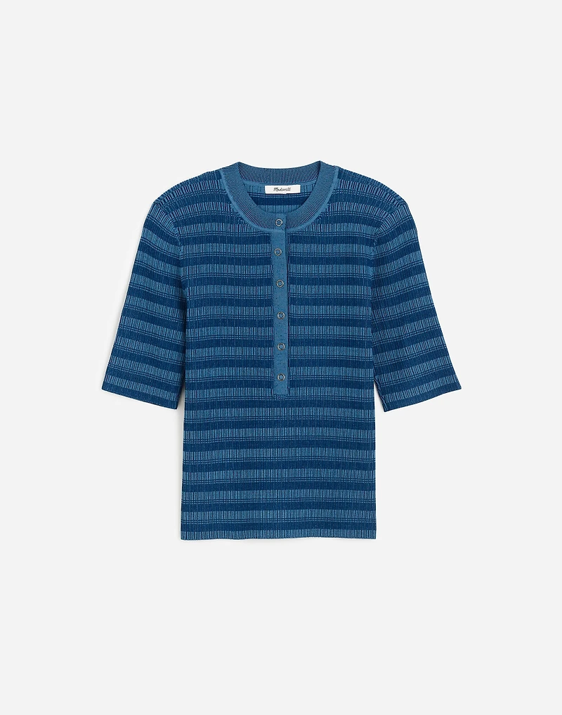 Henley Sweater Tee Stripe | Madewell