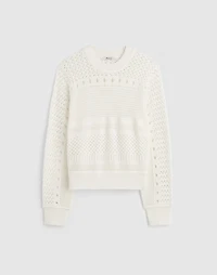 Open-Stitch Cotton Pullover Sweater | Madewell