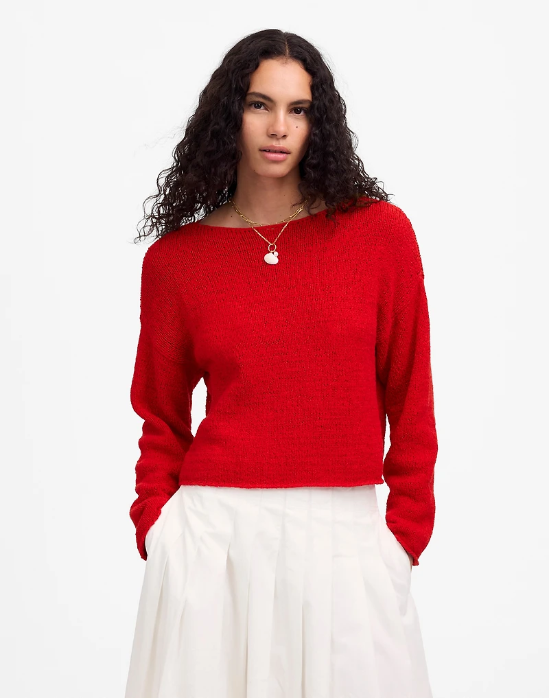 Boatneck Pullover Sweater | Madewell