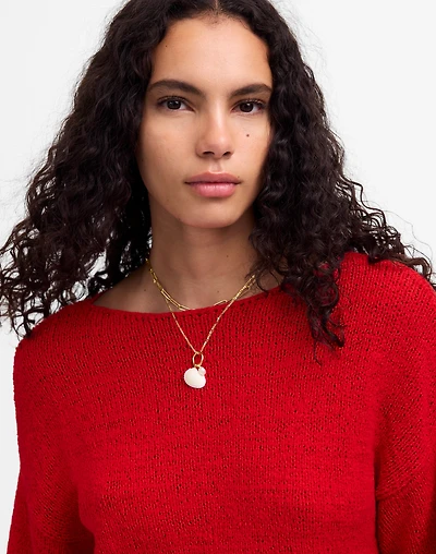 Boatneck Pullover Sweater | Madewell