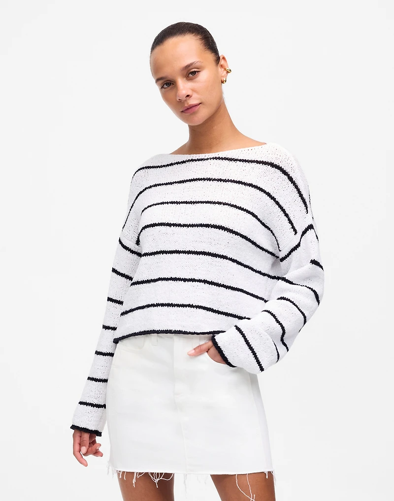 Boatneck Pullover Sweater | Madewell