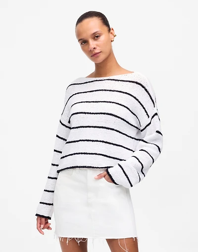 Boatneck Pullover Sweater | Madewell