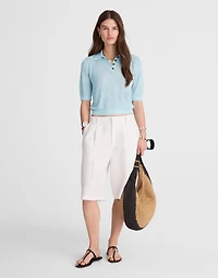 Short-Sleeve Polo Sweater Tee | Madewell