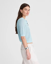 Short-Sleeve Polo Sweater Tee | Madewell