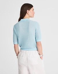Short-Sleeve Polo Sweater Tee | Madewell