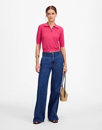 Short-Sleeve Polo Sweater Tee | Madewell