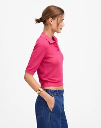 Short-Sleeve Polo Sweater Tee | Madewell