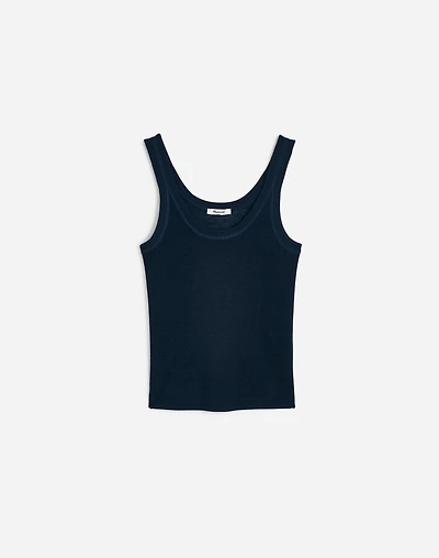 Linen-Blend Scoopneck Sweater Tank | Madewell