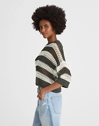 Relaxed Open-Stitch Sweater Tee | Madewell