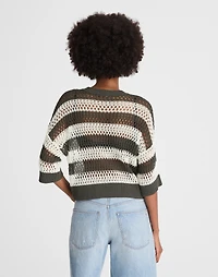 Relaxed Open-Stitch Sweater Tee | Madewell