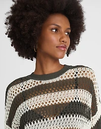 Relaxed Open-Stitch Sweater Tee | Madewell