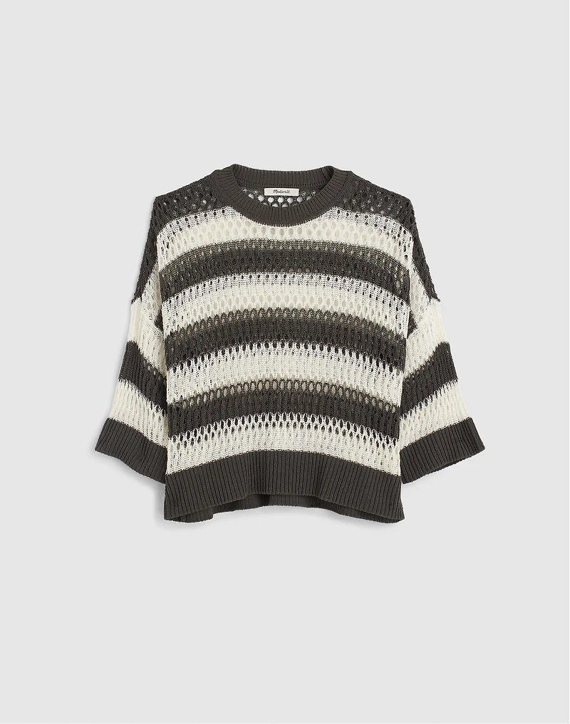 Relaxed Open-Stitch Sweater Tee | Madewell