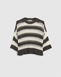 Relaxed Open-Stitch Sweater Tee | Madewell