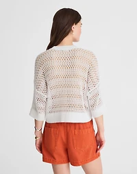 Relaxed Open-Stitch Sweater Tee | Madewell