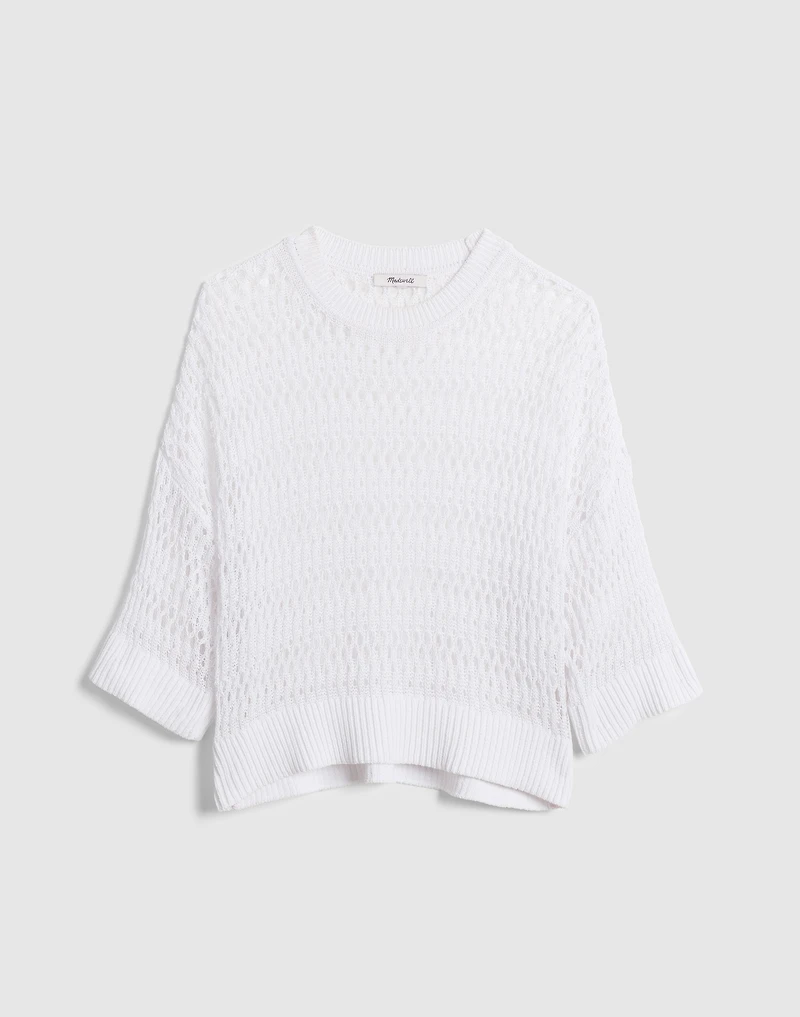 Relaxed Open-Stitch Sweater Tee | Madewell